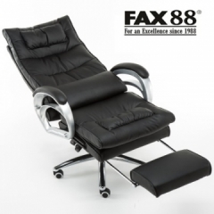 FAX88 辦公椅/老闆椅/170度可躺/按摩 黑色按摩可躺+擱腳