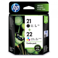 HP (21) (22) 原裝墨盒 CC630AA (21+22) 黑彩套裝