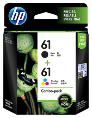 HP (61) 原裝墨盒 (61) 黑彩套裝