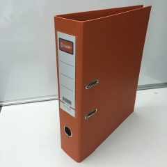 GLOBE 快勞 3寸 BOX FILE F4 橙色 顏色膠面