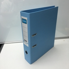 GLOBE 快勞 3寸 BOX FILE F4 粉藍 顏色膠面
