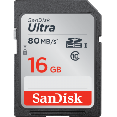 SanDisk SD 記憶咭 Ultra 16GB - 80MB/s