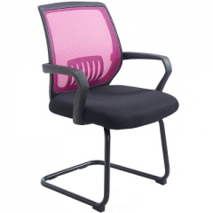 Blue Star EW02 辦公椅/會議用椅/電腦椅 弓形玫紅