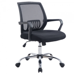 Blue Star EW02 辦公椅/會議用椅/電腦椅 滑輪升降黑色