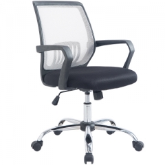 Blue Star EW02 辦公椅/會議用椅/電腦椅 滑輪升降灰色