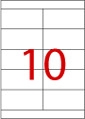 Smart Label 多用途Label (100張/盒) (2-10格) #2568 (105 x