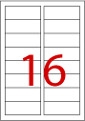 Smart Label 多用途Label (100張/盒) (12-16格) #2543(88.9 