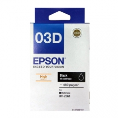 Epson T03C / T03D (原裝) Ink C13T03D183黑(480PGS)
