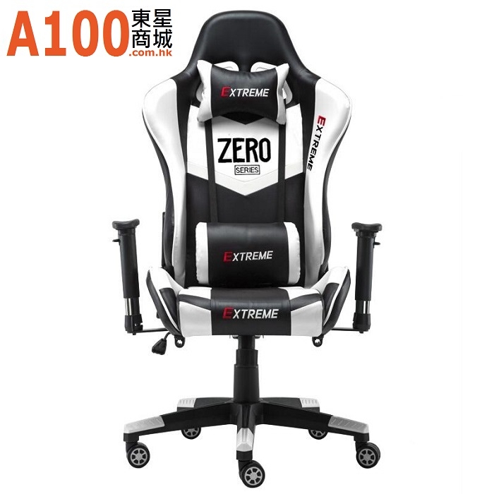 FAX88 Zero系列 L9600 跑車椅 電競椅 (送頭枕 腰墊) 白配黑 標配免安裝