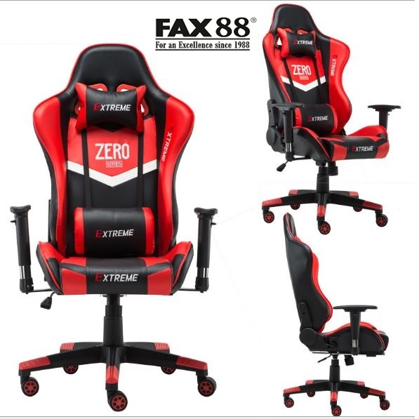 FAX88 Zero系列 L9600 跑車椅 電競椅 (送頭枕 腰墊) 白配黑 標配免安裝