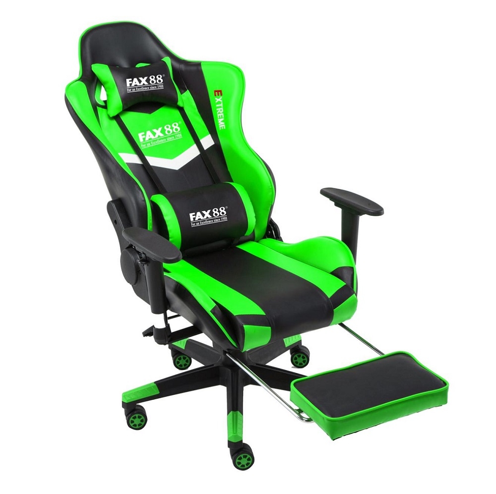 FAX88 Zero系列 L9600 跑車椅 電競椅 (送頭枕 腰墊) 白配黑 標配免安裝
