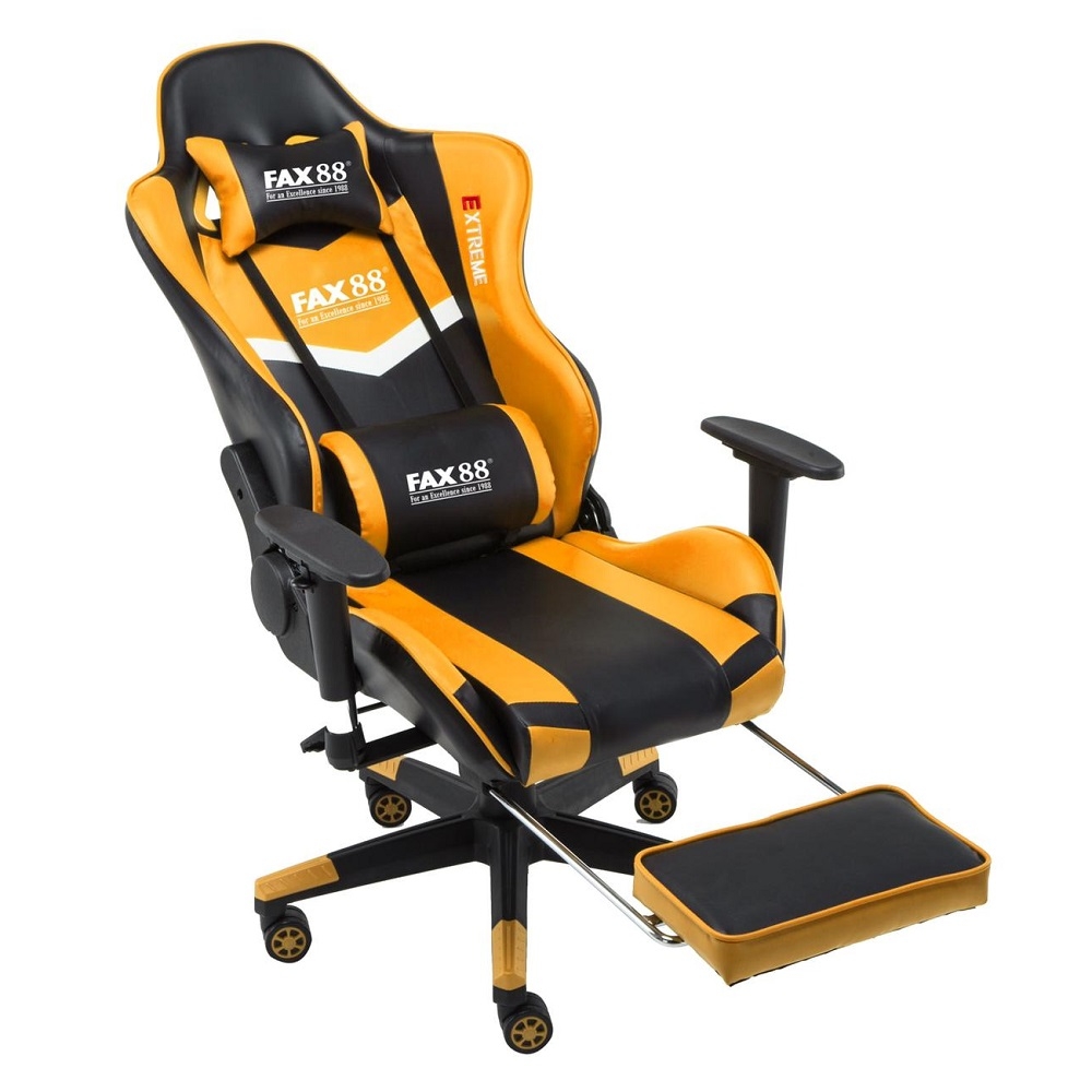 FAX88 Zero系列 L9600 跑車椅 電競椅 (送頭枕 腰墊) 白配黑 標配免安裝