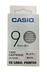 Casio 標簽機色帶 XR-9GCWE 白底黑字