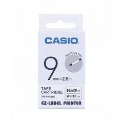 Casio 標簽機色帶 XR-9HSWE 白底黑字