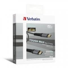 Verbatim 66117 Type C to A TOUGH MAX Cable 充電線 太空灰