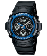 Casio G-SHOCK AW-591-2A 標準指針數碼雙重顯示 黑色