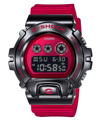 Casio G-SHOCK GM-6900B-4 金屬包覆 紅黑色