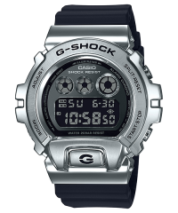 Casio G-SHOCK GM-6900-1 金屬包覆 銀黑色