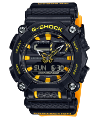 Casio G-SHOCK GA-900A-1A9 標準指針數碼雙重顯示 黑黃色