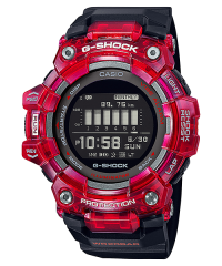 Casio G-SHOCK GBD-100SM-4A1 運動 透明紅色