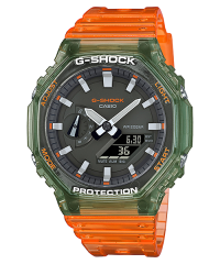 Casio G-SHOCK GA-2100HC-4A 特別顏色型號 綠橙色
