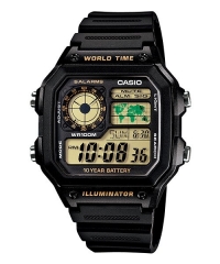 Casio GENERAL 數字電子錶 AE-1200WH 系列 AE-1200WH-1B