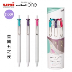 Uni-ball One UMN-S超滑按掣啫喱筆時尚城市系列3色套裝 0.38/0.5 0.38星