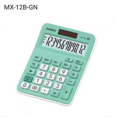 CASIO MX-12B  計算機 (12位) 彩色系列 MX-12B-GN 粉綠色