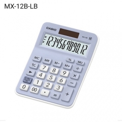 CASIO MX-12B  計算機 (12位) 彩色系列 MX-12B-BL 粉藍色