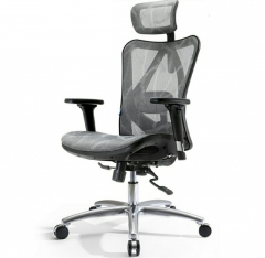 Sihoo 西昊M57 人體工學進階版可躺 高背 辦公室椅 M57銀灰色