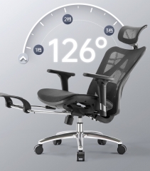 Sihoo 西昊M57 人體工學進階版可躺 高背 辦公室椅 M57B 黑色 帶腳踏