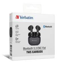 Bluetooth 5.3 ENC Flat mini Earphone 炫酷黑