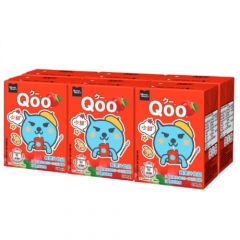 Qoo蘋果汁飲品200毫升 6包裝