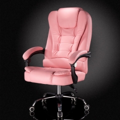 A100 可躺不帶腳踏 辦公座椅 電腦椅 書房椅 簡約舒適 2024款 粉紅色