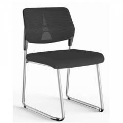 FAX88 #15169 可疊弓型培訓椅 黑背黑座墊