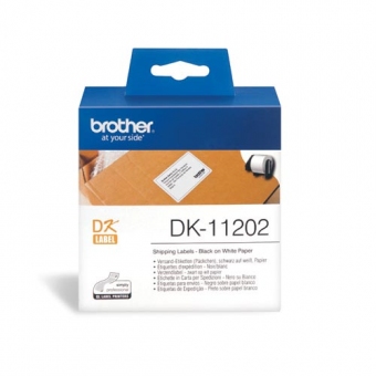Brother DK-11202 Dymo 帶 (62 x 100mm) (300個) - 紙質 白