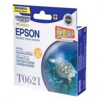 Epson (T0621) C13T062180 (原裝) (高容量) Ink - Black ST