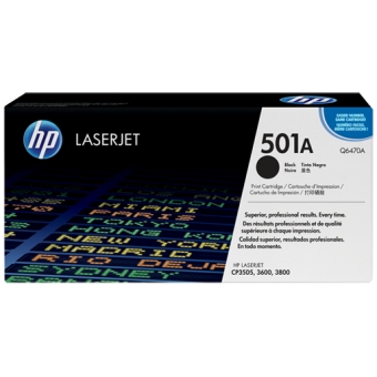 HP Q6470A (501A) (原裝) (6K) Laser Toner - Black CLJ