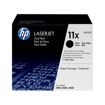 HP Q6511XD (11X) (原裝) (高容量) (孖裝) (12K x 2) Laser T