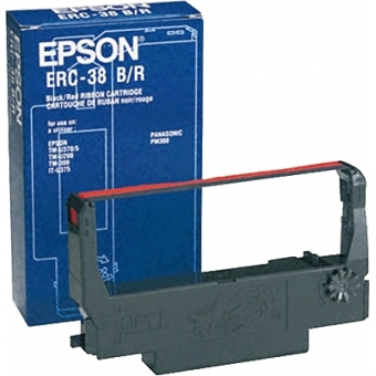Epson ERC 38B/R S015376 原裝 電腦色帶 - 紅/黑