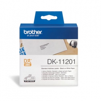 Brother DK-11201 Dymo 帶 (29 x 90mm) (400個) - 紙質 白底