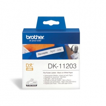 Brother DK-11203 Dymo 帶 (17 x 87mm) (300個) - 紙質 白底