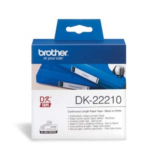 Brother DK-22210 Dymo 帶 (29mm x 30m) - 紙質 白底黑字