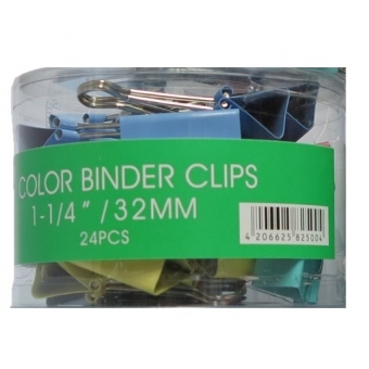 210 (顏色) 長尾夾 1-1/4吋 Binder Clip 32mm (24個/合)