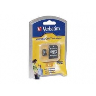 Verbatim 2.0GB Micro SD Card  #VER-96168-01