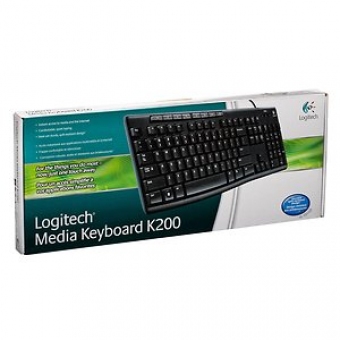 Logitech (K200) (黑) USB 有線 Keyboard - #920-002690