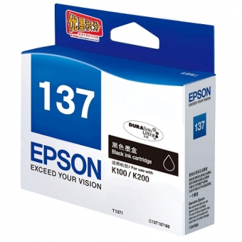 Epson (T1371) C13T137180 (原裝) Ink - Black For K100