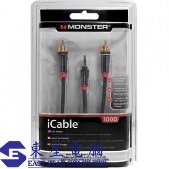 Monster iCable 1000 3.5mm to RCA Cable For iPhone 