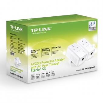 TP-Link TL-PA2010P KIT AV200 Powerline Adapter wit
