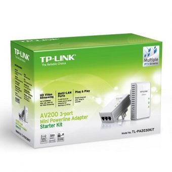 TP-Link TL-PA2030 KIT AV200 3-port Mini Powerline 